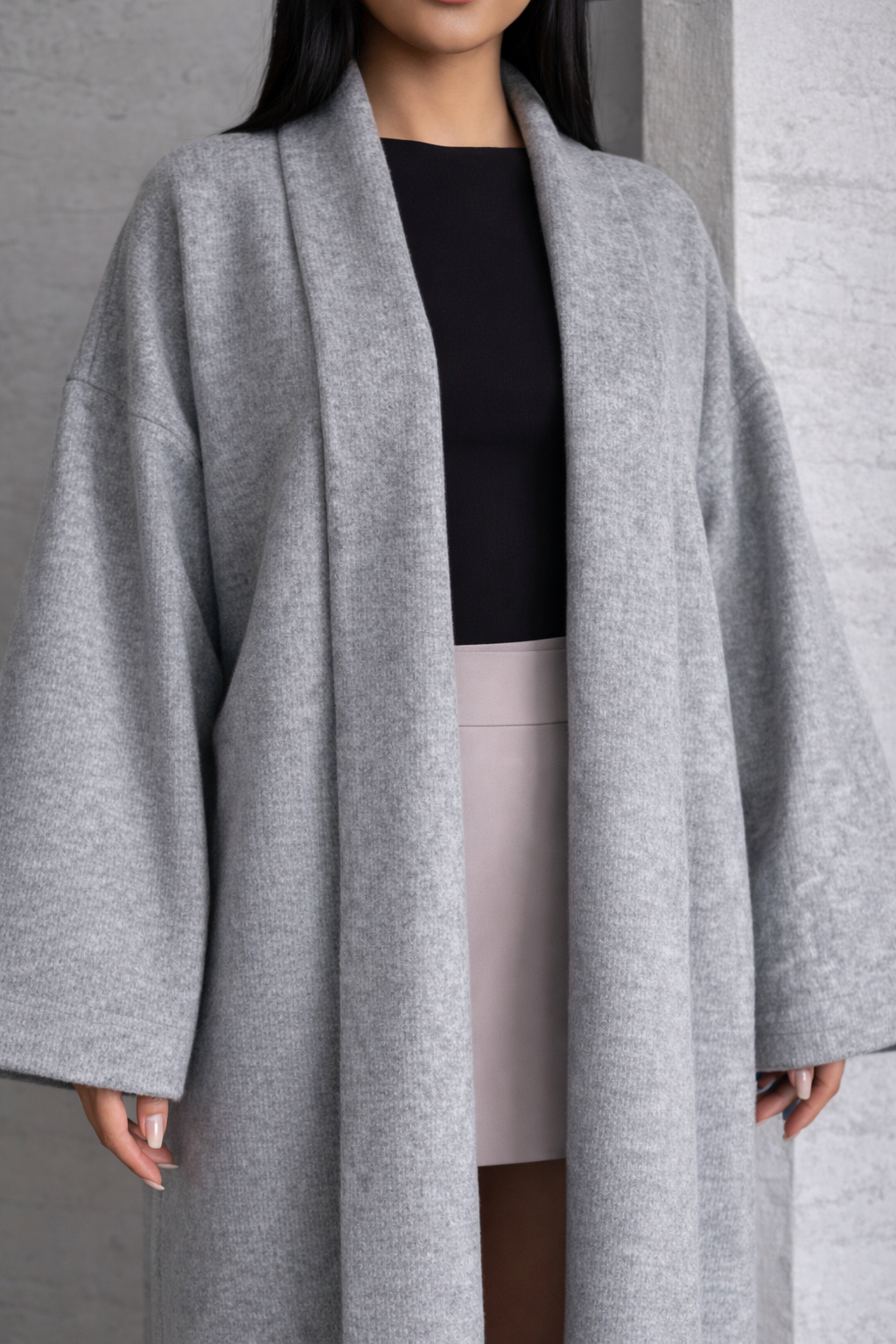 Kadın Uzun Triko Hırka Oversize